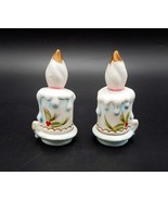 Artmark Christmas Candles Ceramic Salt and Pepper Shakers Vintage Japan - £12.57 GBP