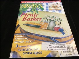 Decorative Artist&#39;s Workbook Magazine August 1999 Paint a Picnic Basket - £7.85 GBP