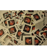 lot of (500) US Forever Star Spangled Banner Postage Stamps- used, on paper