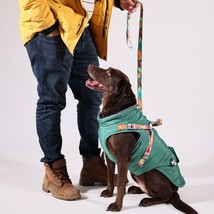 Pawlook Dog Raincoat With Chest Leash And Collar, Reusable Waterproof Pet Coat F - $53.99