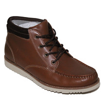 Lands End Men&#39;s Size 9, Comfort Leather Chukka Boots, Tan Leather - $65.00