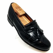 Bostonian Evanston Black Leather Brogue Wingtip Kiltie Tassels Shoes Mens 8.5 M - £35.38 GBP