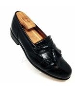 Bostonian Evanston Black Leather Brogue Wingtip Kiltie Tassels Shoes Men... - £33.78 GBP