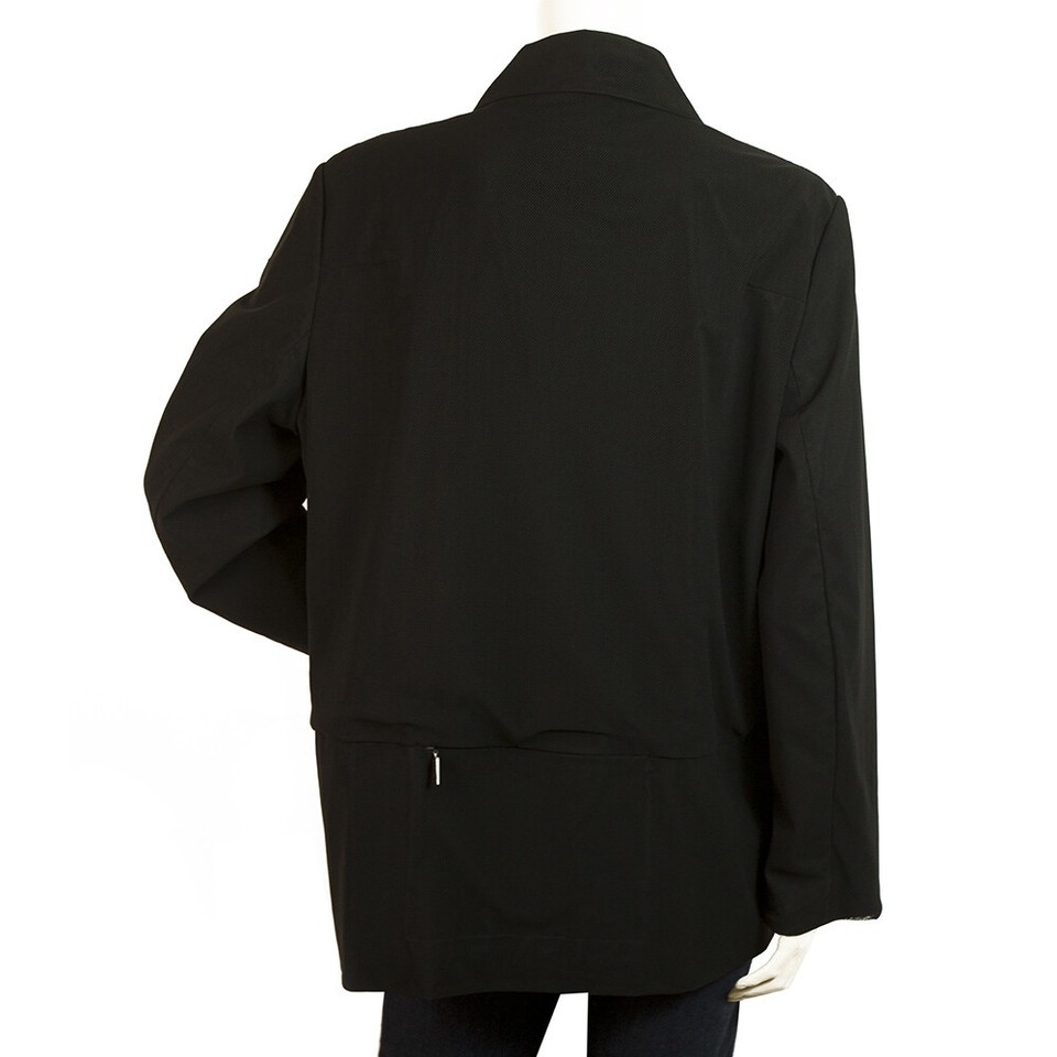 Laurel Jeans Black Mesh Lined Fabric Button Front Lightweight Jacket size 40 Item image 2