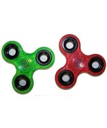 4 ASST GLITTER COLOR FIDGET FINGER SPINNERS stress relieve spinner toy SPIN - $16.78 CAD