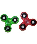 4 ASST GLITTER COLOR FIDGET FINGER SPINNERS stress relieve spinner toy SPIN - £9.67 GBP