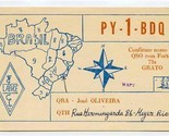 PY1BDQ QSL Card Myer Rio DF Brasil 1957 - $13.86
