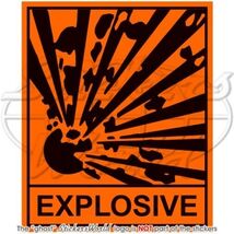 EXPLOSIVE EXPLOSIV Safety Warning Sign, Explosion Danger 100mm Aufkleber - $3.80