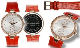 NEW La Fontaine &amp; Co LFT-0425L Women&#39;s Starlight Ladies Watch Coral Rose Gold - £55.22 GBP