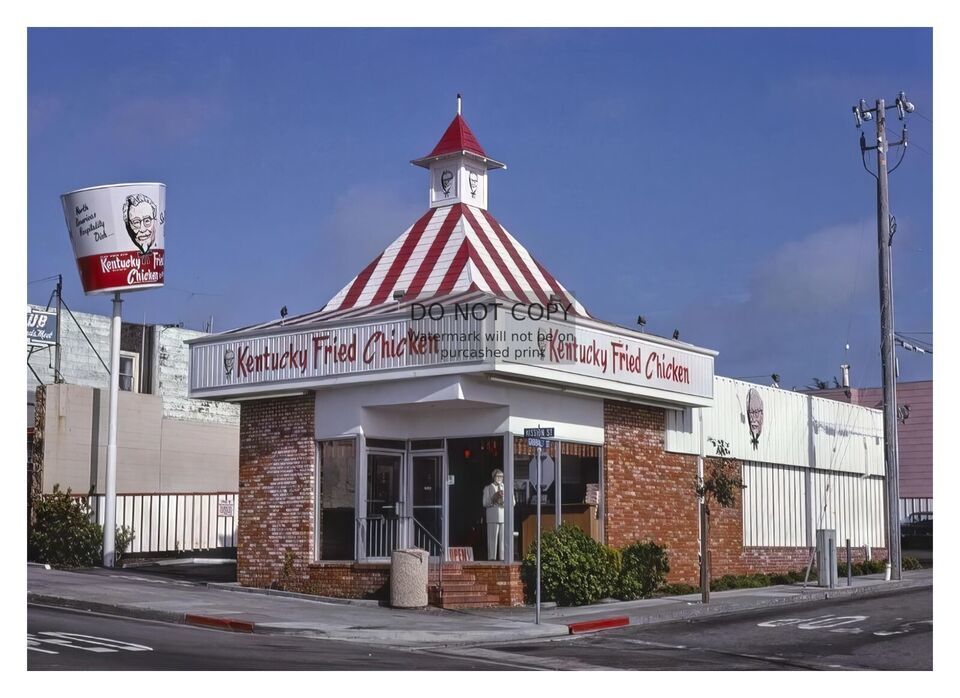 Primary image for VINTAGE KFC RESTAURANT STREETVIEW KENTUCKY FRIED CHICKEN 4X6 PHOTO