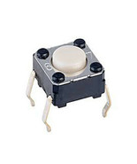 (100 PIECE LOT) B3F-1000 OMRON Tactile Switch SPST-NO Top Actuated Throu... - $25.00