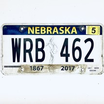 2021 United States Nebraska 150 Years Passenger License Plate WRB 462 - £14.74 GBP