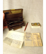 Vtg Small Purse With Personal Items &amp; 1956 Pocket Calendar Inside - $1,505.26 MXN