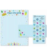 Happy Hanukkah Stationary Kit (10) - $236.30 MXN