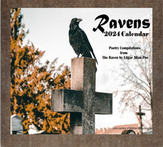 Raven Calendar 2024 Crow Calendar 2024 Blackbird Calendar 2024 Raven Hom... - $27.00