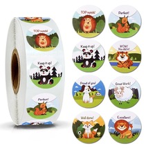 1 inch Face Stickers for Kids 500pcs/roll Reward Stickers &#39;WOW! YOU DID IT&#39;  - £7.18 GBP+