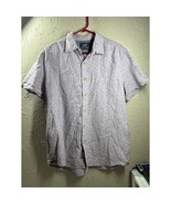 Grayers Clothiers Button Up Shirt Purple Mens Cotton Shirt Sleeve Size L... - $21.95