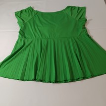AGB 3435W51 Women's Green Blouse Top Sleeveless Size 2X image 2