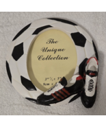 Ceramic Soccer Photo Frame 3&quot; 1/2 x 5&quot; New - $4.64