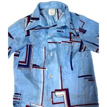 Vtg Authentic 70s Disco Shirt Slinky Little Boys Sz 5 Blue Abstract Poly... - $533.06 MXN Vtg Authentic 70s Disco Shirt Slinky Little Boys Sz 5 Blue Abstract Poly... - $533.06 MXN