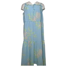 All Worthy Hunter McGrady Printed Chiffon Dress (Bleached Blue, Small) A396027 - $19.81