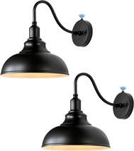 2-Pack 12&quot; Dusk to Dawn Outdoor Wall Lights, ORB Barn Sconce Fixtures - $145.52