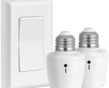 Remote Control Light Socket, Wall Mount Switch, E26 E27 Lamp Socket, No ... - £31.44 GBP