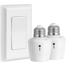 Remote Control Light Socket, Wall Mount Switch, E26 E27 Lamp Socket, No Wiring,  - £32.23 GBP