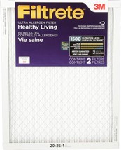 Filtrete 20X25X1 Ac Furnace Air Filter, Merv, Actual Size 19.719X24.688X... - £33.69 GBP