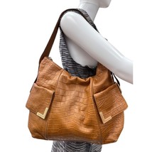 Michael Kors Womens Large Brown Leather Hobo Handbag Shoulder Bag-SKU 1461 - $56.10