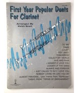 First Year Popular Duets For Clarinet Keith Snell 1985 Sheet Music Book - £7.95 GBP