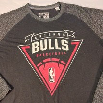 Adidas Untimate Tee Chicago Bulls Basketball Long Sleeve Black/Gray Shirt Mens L image 5
