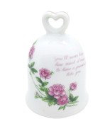 Lefton China Pink Flowered Hand Painted #02694 Grandmothers Saying Bell - €8,48 EUR
