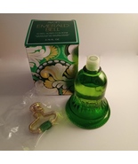 Vintage Avon Cologne Emerald Bell Green Glass Bell Roses Roses Fragrance - £16.80 GBP