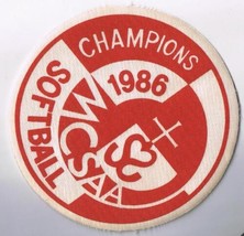 Vintage Sports Patch Canada Manitoba Catholic School Softball Champions ... - £3.17 GBP