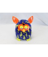Furby Boom Blue Yellow Lightning Bolts Orange Ears #A6120 Tested Works! - $57.62 CAD
