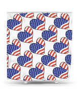 Lofaris Independence Day Heart American Flag Shower Curtain - 72 x 72 in... - $31.65 CAD