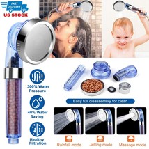 Bath Shower Head High Pressure Boosting Water Saving Ionic Filtration Ba... - £22.90 GBP