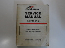 1986 Mercruiser #2 Poppa Guida Unità Marino Motori Servizio Manuale Damaged OEM - $24.95