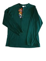 The Disney Store Women&#39;s Long Sleeve Green Large Top Piglet Eeyore - £19.78 GBP