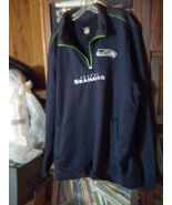 Seattle Seahawks NFL Team Apparel 1/4 Quarter Zip Pullover Jacket Men&#39;s ... - €29,82 EUR