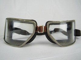 Vintage CESCO &quot;WIDE VISION&quot; Motorcycle Safety Glasses Goggles Eye Steamp... - £52.30 GBP