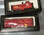 vtg Parkway HO Railroad Scale Train Cars Great Northern A.T. S.F. Santa ... - $29.65