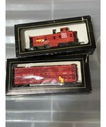 vtg Parkway HO Railroad Scale Train Cars Great Northern A.T. S.F. Santa ... - $29.65