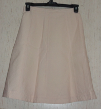 New Womens Banana Republic Pink Pinstripe Seersucker Fully Lined Skirt Size 6 - £26.02 GBP
