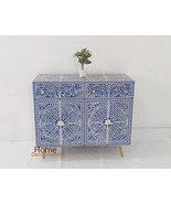 Generic Handmade Mother of Pearl Inlay Floral Design Entryway Cabinet, m... - $2,920.45 CAD