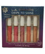 L.A. Colors Swipe to Shine 5pc Lip Gloss Set  Dream to Gleam Glossy Lips... - $203.99 MXN