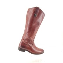 Frye Melissa Button Tall Riding Boots Dark Brown rustic 77167 Womens Size 6.5B - £49.19 GBP