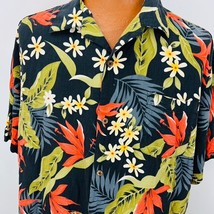 Island Republic Hawaiian Aloha XXL Shirt Bird of Paradise Palm Leaves Floral - £31.96 GBP