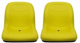 John Deere Pair (2) Yellow Vinyl Seats fits Diesel Gator With Serial # 2298 &amp; UP - £180.10 GBP